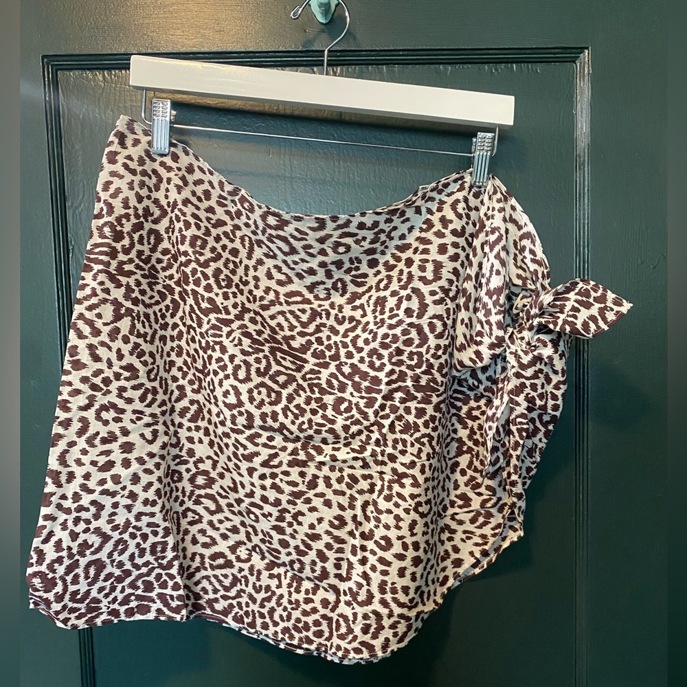 NWT J Crew animal print sarong